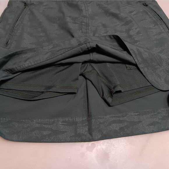 Orvis Women's Large Skort Army Green Pull-on Camo - Picture 4 of 6
